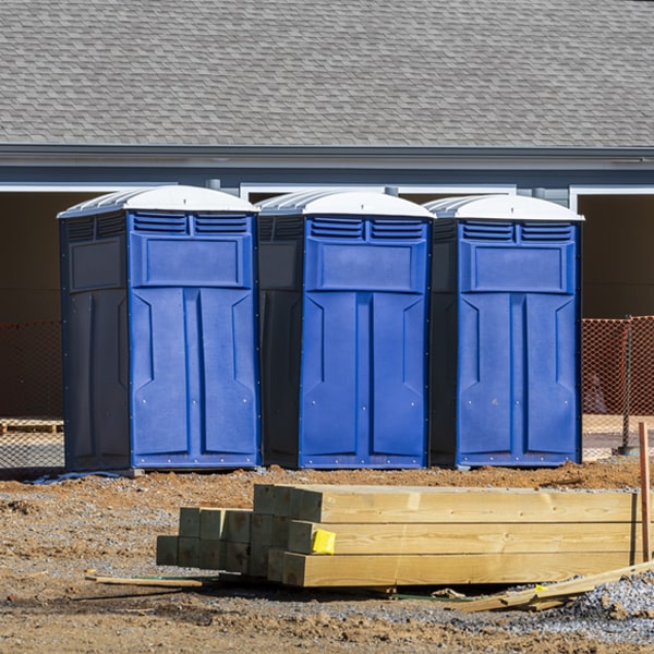 what is the maximum capacity for a single portable restroom in Olive